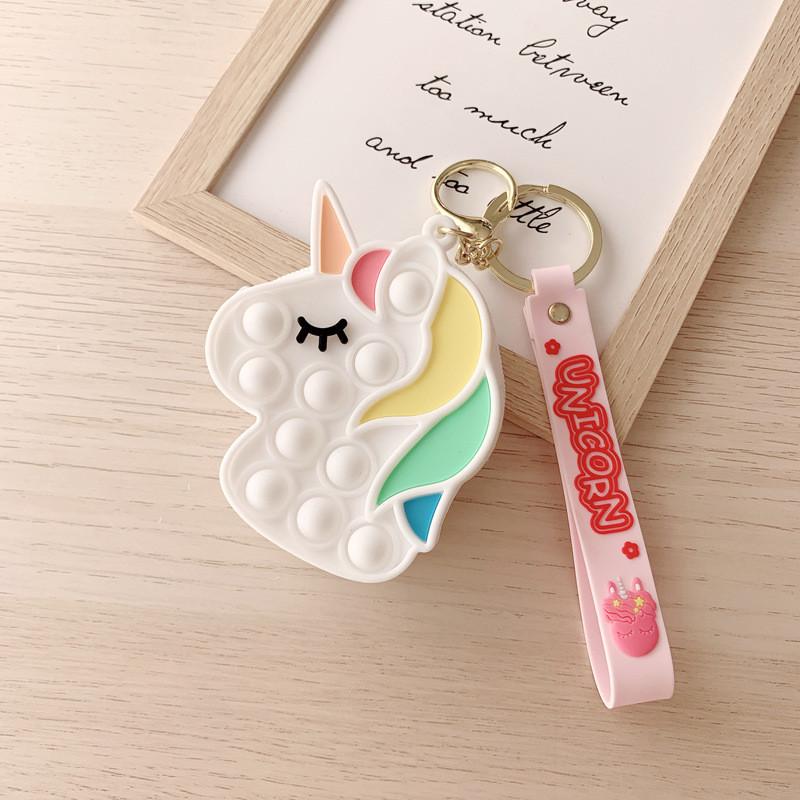 Jucării Senzoriale Push Bubble - Portofel Geantă Copii Portofel Monede din Silicon