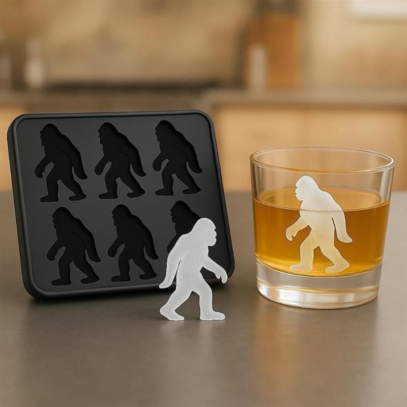 Ice Cubes Mold 6 Cavity Creative Big Feet Shape Ice Tray For Whiskey And Beverages Party Drinks Easy Release Reusable