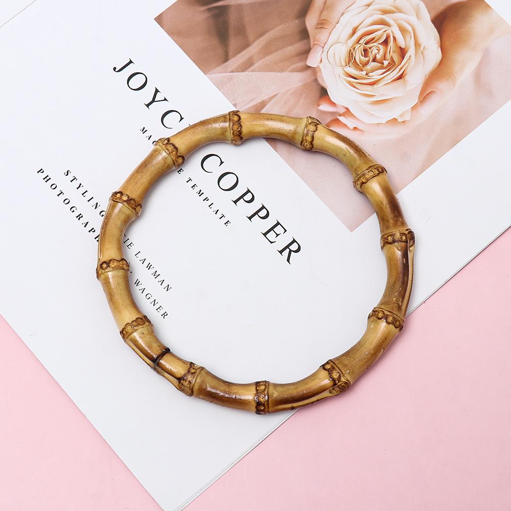 Classic Nature Wooden Bag Handle O/D Shaped Purse Bags Tote Handles Handbag Replacement Bags Straps DIY Bags Accessories