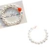 Design Sense 10Mm Bead Imitation Pearl Natural Nanhong Bracelet Bracelet