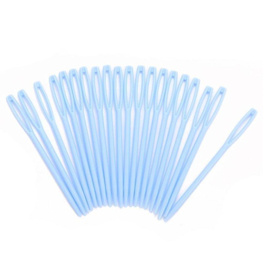 New 20 pcs Set Plastic Sewing Needles New Knitting Yarn Wool Crochet Needles Handmade Stitching Safety Pins Accessories