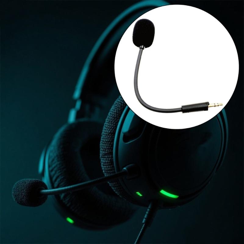 Gaming Microphone With AI Noise Cancelling And Easy Installation Design Flexible For BarracudaX PC Music Player Headsets