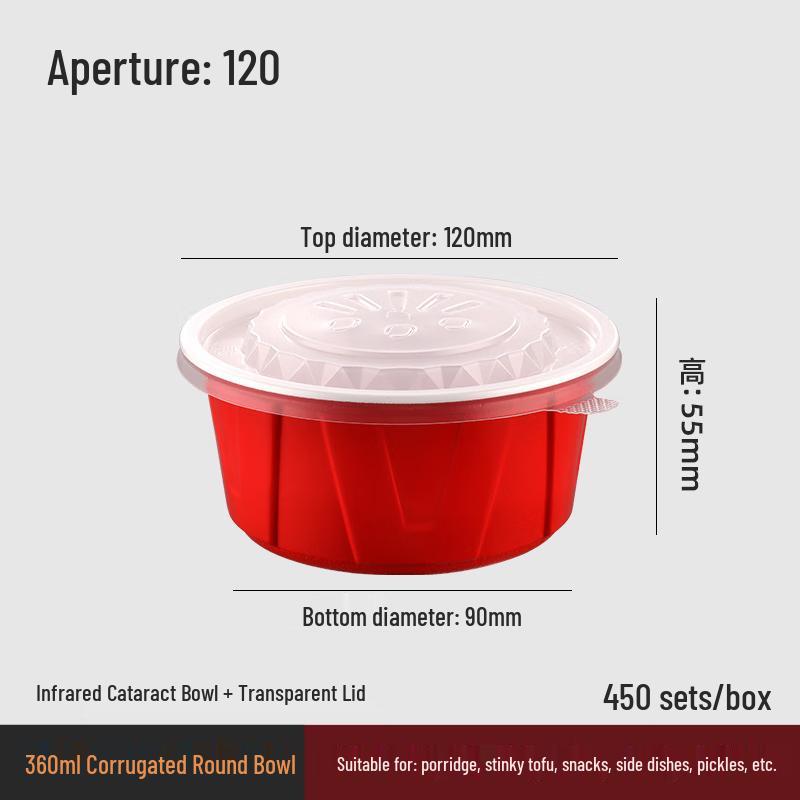 Disposable Corrugated Round Meal Box