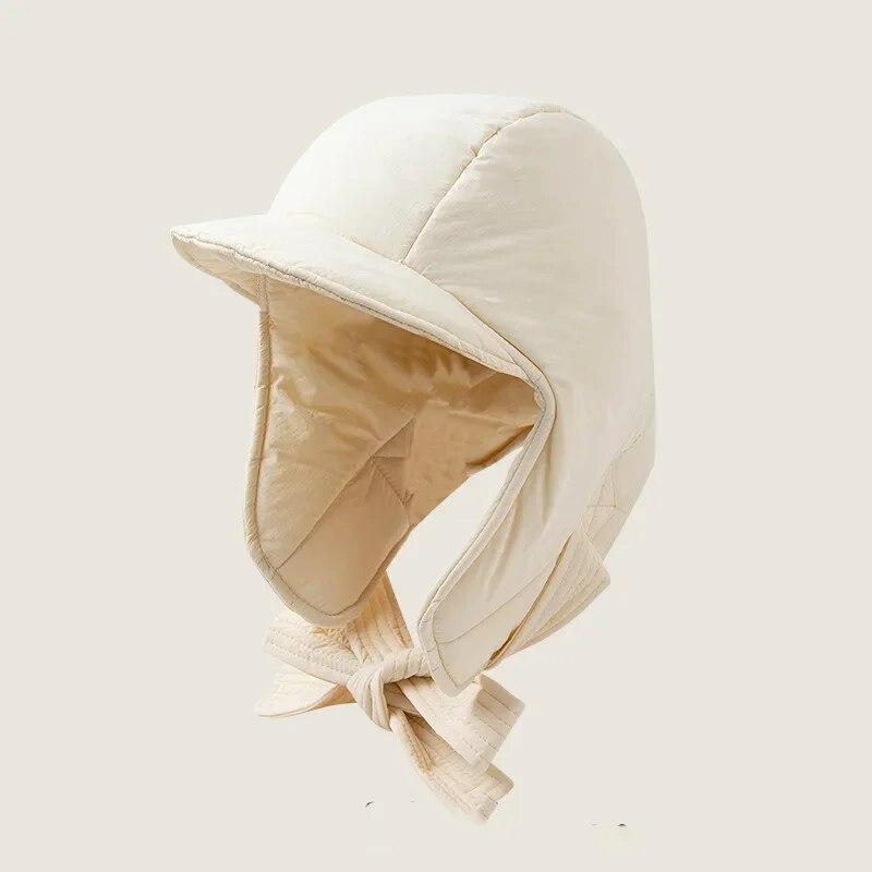 Men and Women's Bomber Hats Winter Korean Version New Ski Cold Cycling Thickened Warm Ear Protection Straps Pullover Caps
