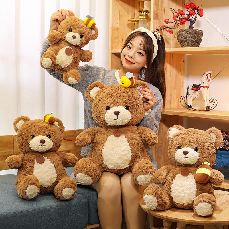 Cute Maggie Bear Doll Teddy Bear Doll Plush Toy Sleeping Pillow Girls Gift