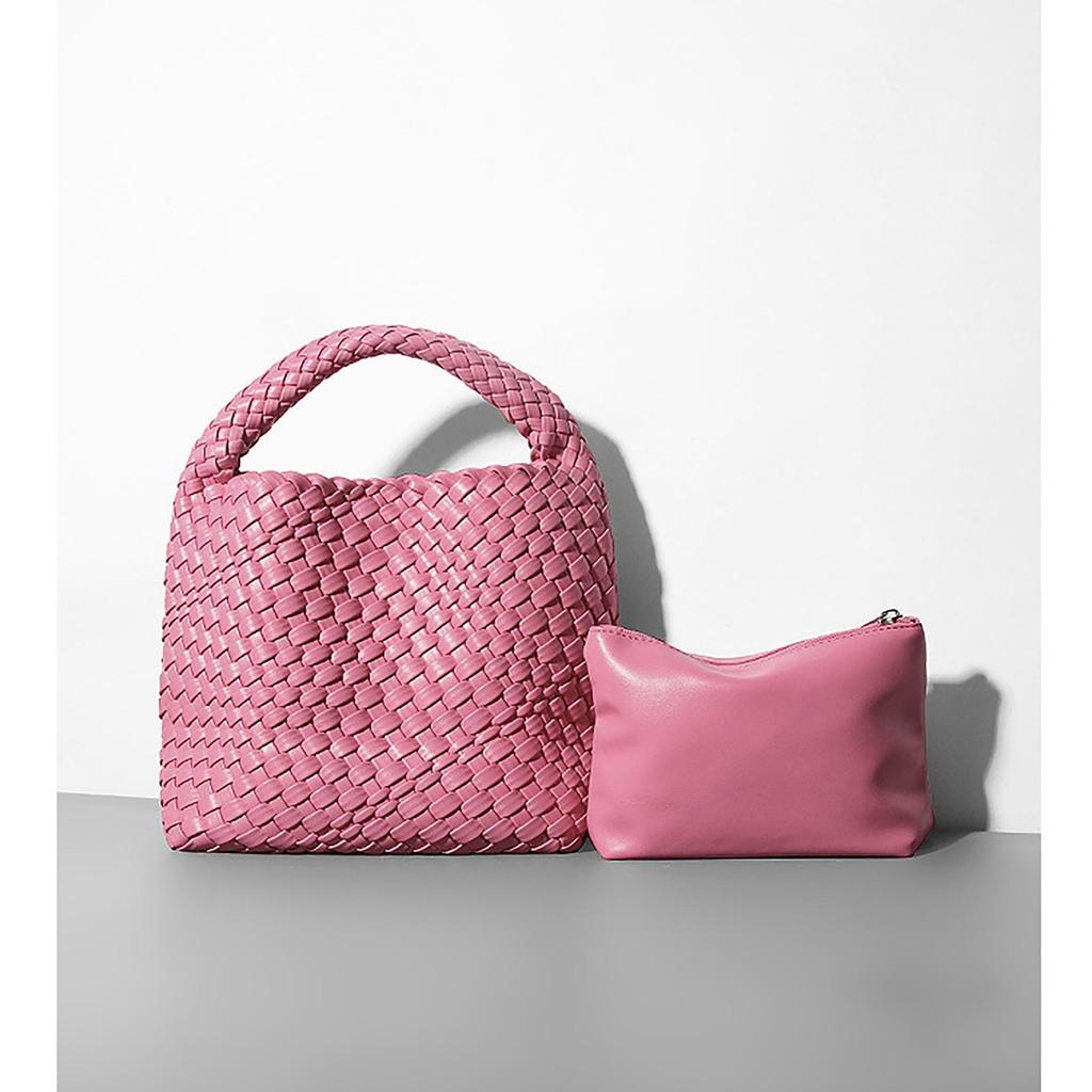 2024 Spring/Summer Women's Hand-Woven Soft Leather Bucket Bag - High-End Single Shoulder Handbag & Underarm Bag