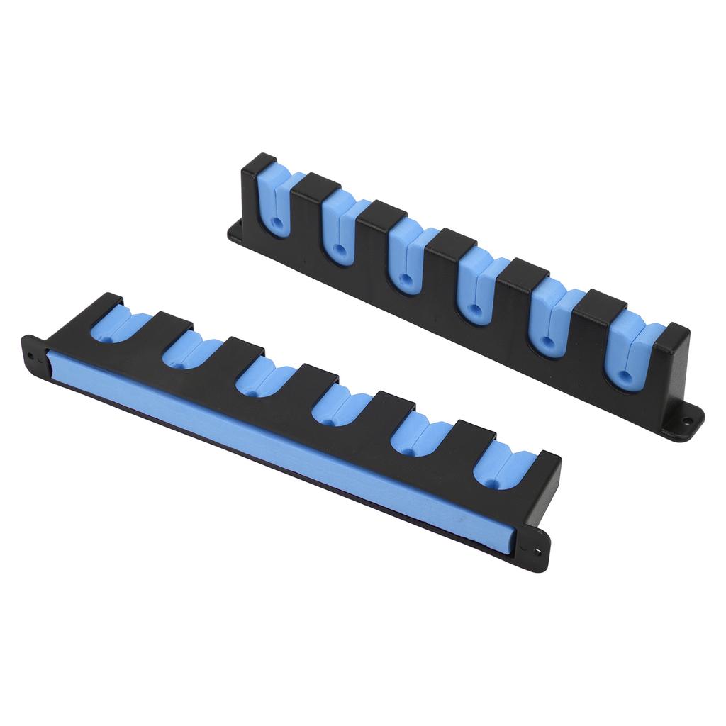 Wall Mounted Fishing Rod Rack Chemical Resistant Vertical 6 Fishing Rod Holder with 4 Screws