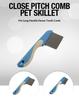 Stainless Steel Pet Dog Cat Anti Lice Fea Grooming Combs Tear Stain Removal Comb with Rounded Teeth