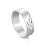 Lover Titanium Steel Hollow Out Wave Rings Jewelry
