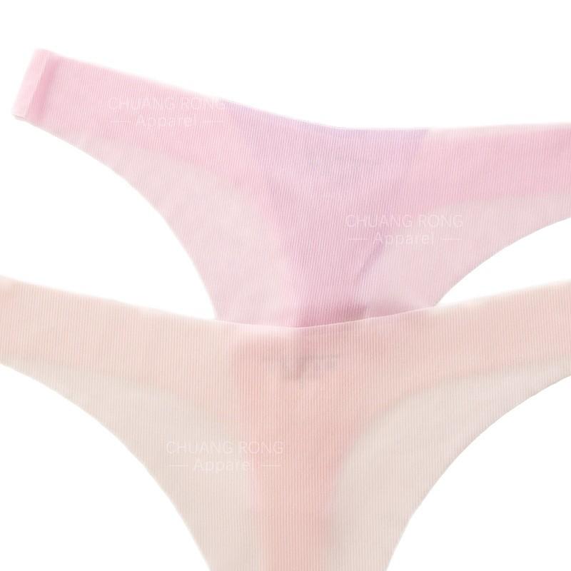 Thin Sexy T-pants Low-rise Sports European and American Seamless Ice Silk Transparent Yoga One-piece Mask Underwear Women