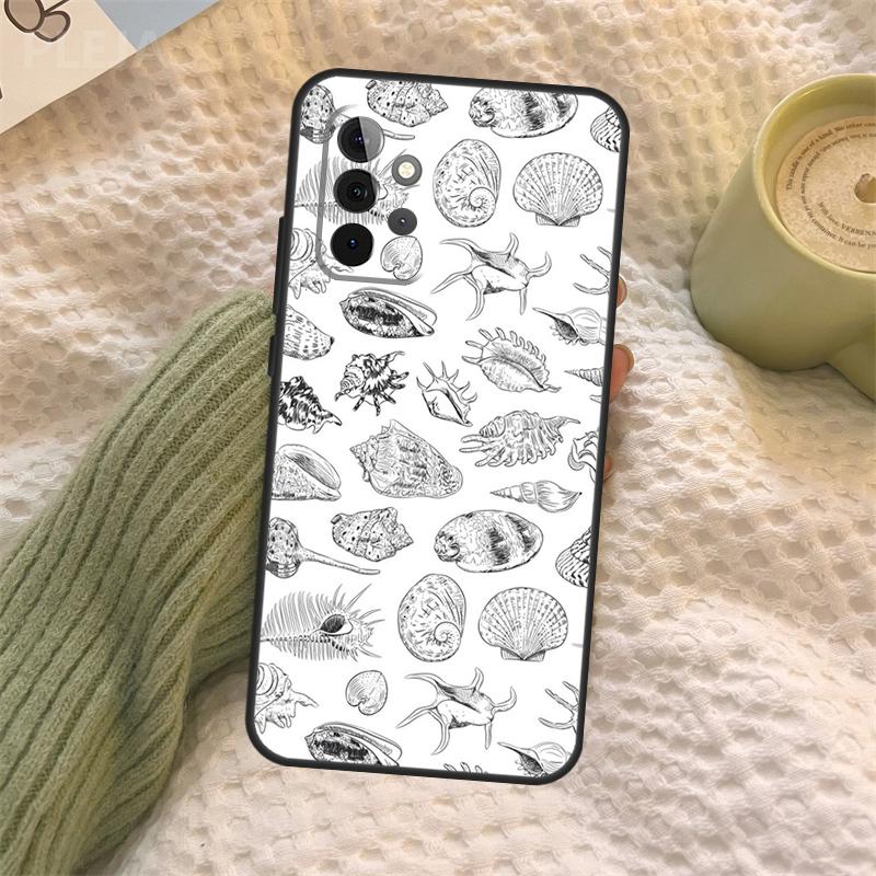 Seashell Shell Sea Art Case For Samsung Galaxy A16 A33 A36 A56 A26 A15 A55 A53 A35 A22 A32 A52 A54 A34 A14 A05 A06