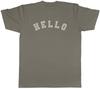 Arched Hello Unisexs TShirt Greet a Person Say Hi Tee Gift