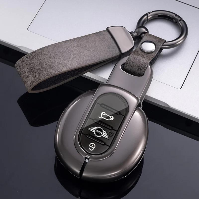 Metal Automotive Housing Remote Mount Auto Accessories Fit For Bmw Mini Cooper F55 F56 F57 F54 F60 Jcw Clubman Countryman Auto Smart Key Fob Cover