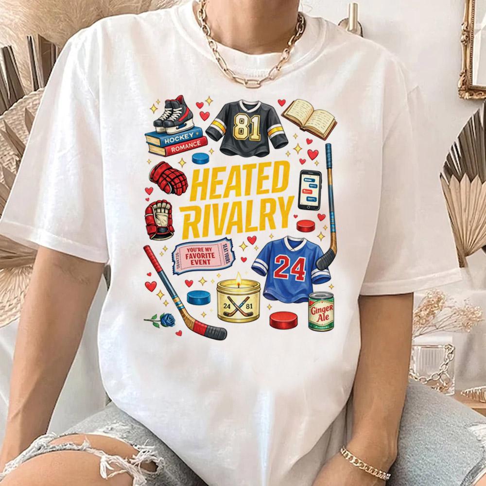 Hot Heated Rivalry Print T Shirt Women Graphic Cartoon Tops Gothic Vintage TShirt Fashion Y2k Streetwear Clothing