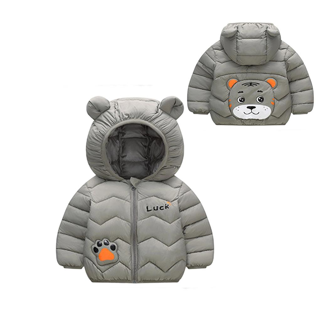 Kids Toddler Long Sleeve Hooded Down Jacket Trendy Comfortable Winter Coat for Boys and Girls