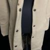 Japan EPOCA Removable Fur Cashmere Wool Long Coat Women S-M Beige(USED)