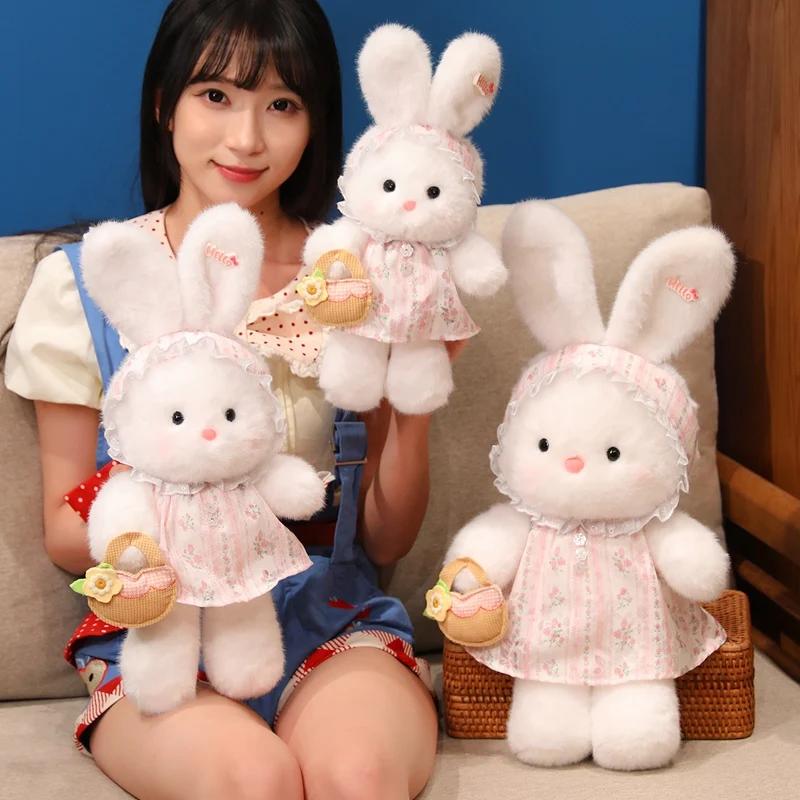 Lovely Rabbit Plush Toys Dolls Cartoon Stuffed Toys Dolls Gift Cute Bunny Plushie Toys Boys Christmas Gift Toy 35-55cm