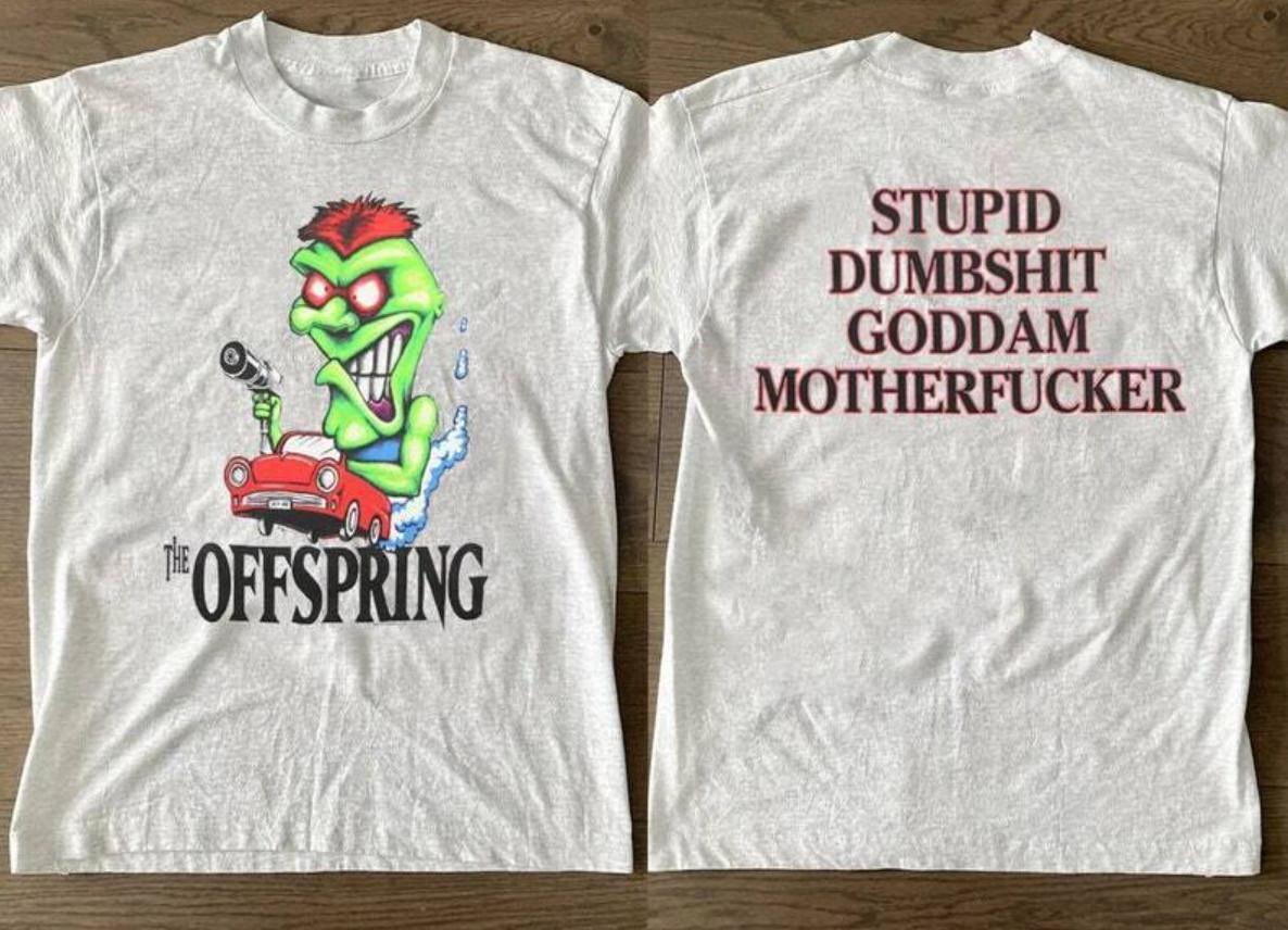 1995 The Offspring Album Music Graphic T-shirt 1990s The Offspring Tour Concert L
