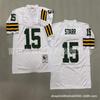 Camiseta de Fútbol Retro Green Bay Packers para Hombre de Algodón Camisa Deportiva Estilo Vintage NFL 87 52 84 Bordada