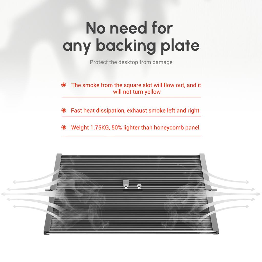 ORTUR Taşınabilir Lazer Kesim Alüminyum Çalışma Masası Tamamen metal Pano Platformu 448x400mm Hızlı Isı