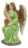 Ebros Colorful Sitting Roman Angel Abundance Prosperity Positive Energy Statue 7 Inch Tall Abundian Angel De La Abundance Prosperidad Collection
