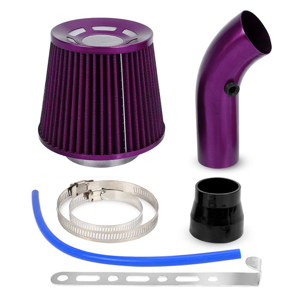 

New 76mm 3inch Air Filter & Cold Air Intake System Turbo Induction Pipe Tube Kit With High Flow Cone Air Intake Filter OFI095 фіолетовий