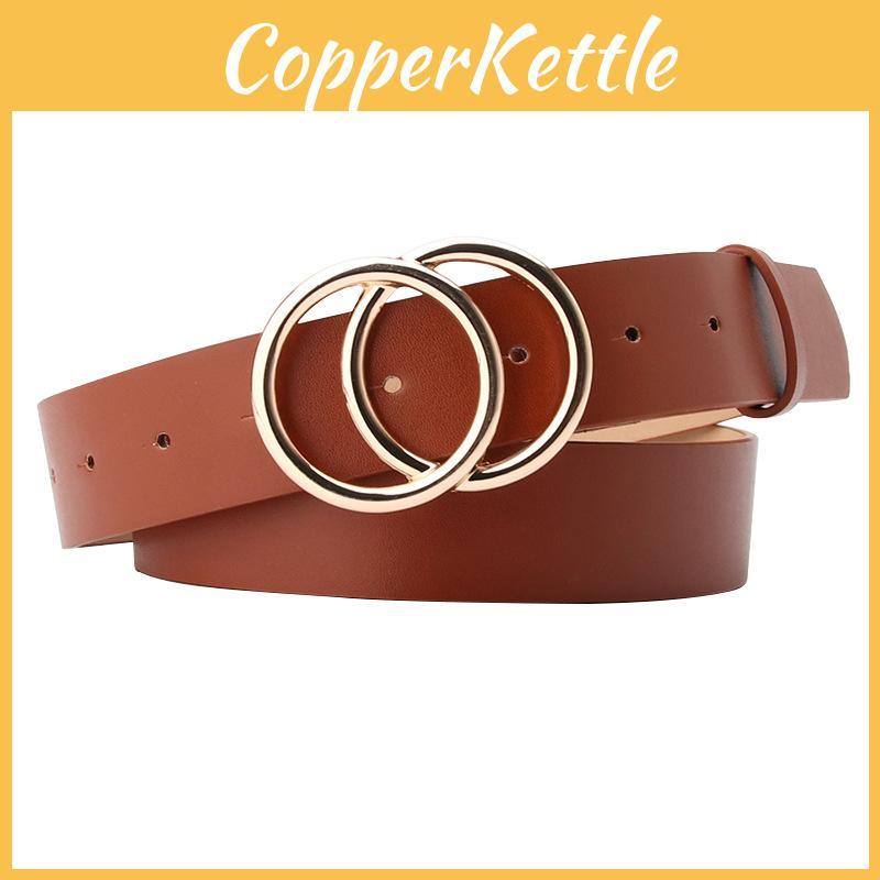 Ladies Fashion Pu Leather Waist Belt With Alloy Buckle For Daily And Formal Looks