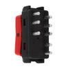 For Mercedes-Benz W124 W201 W202 W126 New Warning Hazard Light Emergency Flasher Switch Red Car Accessories 1248200110