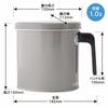 Takehara Seikan (TAKECAN) Oil Pot, Made in Japan, Gray, 1L, Quickly Fills with Oil (Housewife's Invention) CP
