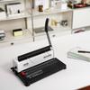 Spiralbindemaschine, Manueller Buchbinder 34-Loch-Bindung 120 Blatt, Locher einstellbar 3/16" - 9/16" Spiralbindespiralen, für Brief