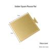 Gold Square Reusable Cake Base: Round Tray for Birthday & Dessert Mousse Cakes