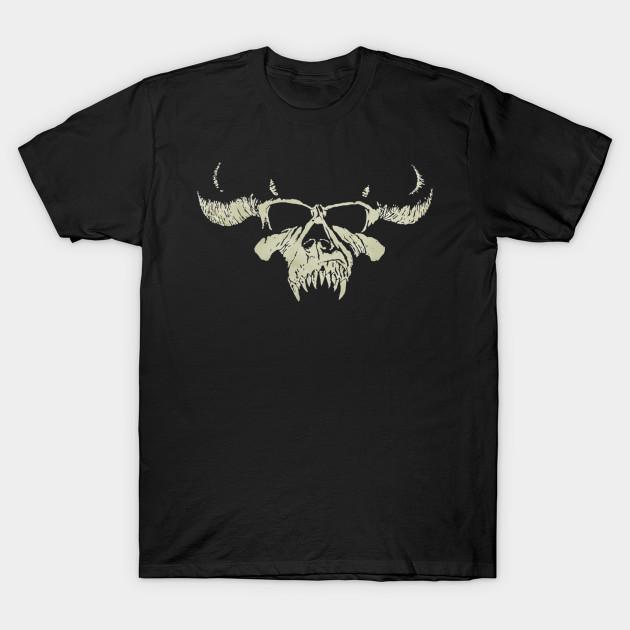 Men Black Print T-shirt Danzig – I (1988) No-Cut Transfer Paper Print Cotton Tshirt 3XL чёрный