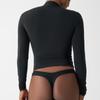 Women's Slimming Long Sleeve Yoga Top - Nude Feel, Round Neck