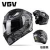 Full Face Motorcycle Helmet With Flip-Up Visor DOT Certified ABS Shell Adult Men All Season Riding