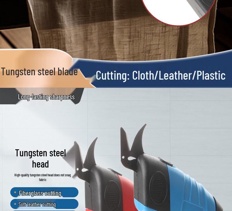 Lithium Rechargeable Electric Fabric Cutting Scissors - Handheld Sewing Shears