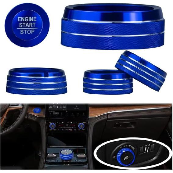 

for Jeep 2022-2025 Grand Cherokee/Grand Cherokee 4xe/Grand Cherokee L car Interior 6-Piece Set, Shift Switch, air Conditioning Adjustment, Headlight синий
