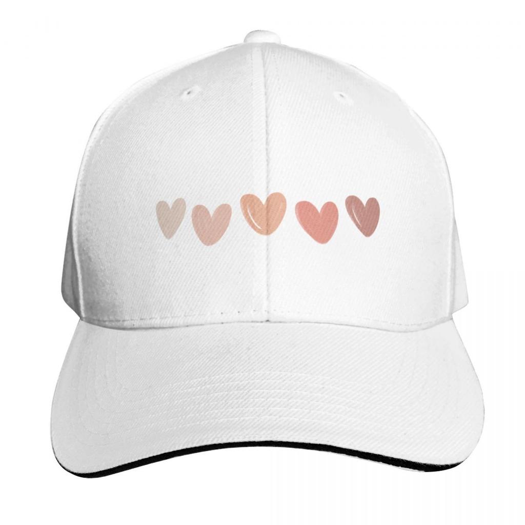 Cream Pink Red Heart Line Baseball Cap Wild Ball Hat funny hat Luxury Hat Baseball Cap Unisexs Baseball Womens