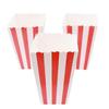 Barsinfi 50-Pack Popcorn Bags with Striped Paper Popcorn Boxes - Cardboard Candy Containers for Parties, Sweets & Kids Use