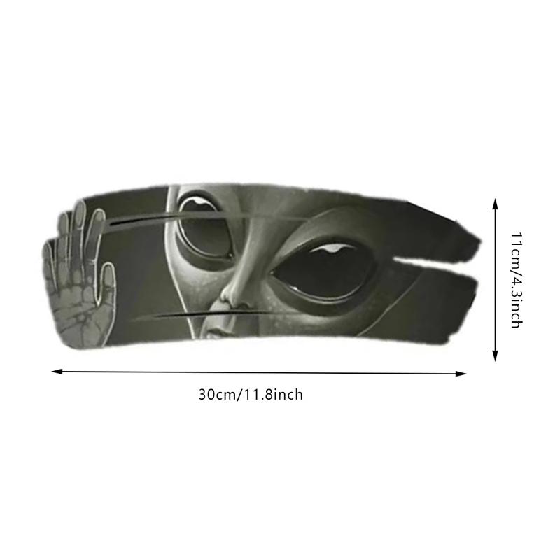 3D Alien Cracked Car Stickers Cool Self-Adhesive PVC Vinyl Car Racing Decals Cover Scratches Decorative Stickers For Car Windows