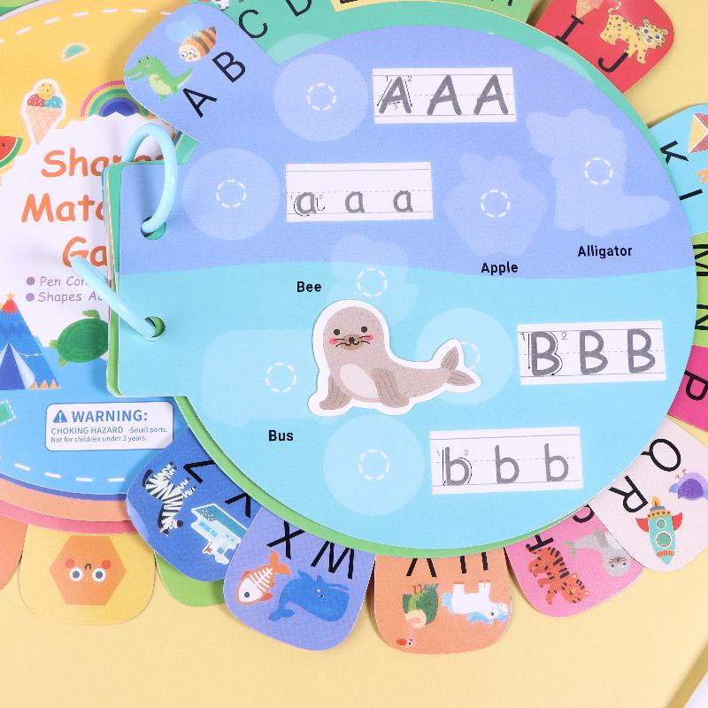 Busy Book Quiet Book Activity Book Alphabet Sticker Book For Children Brain Training Book Quiet Book Letter Awareness