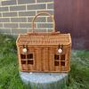 24x14x16cm Woven Storage Basket with Ergonomic Handle for Functional Use In Shopping Outings Picnics and Homes Decors