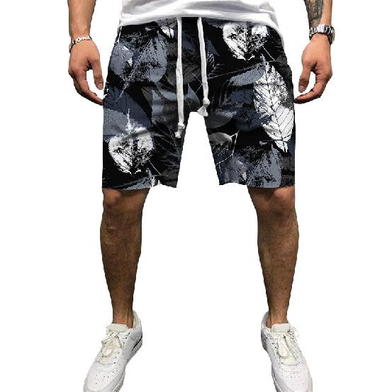 European And American Men'S Summer New 3D Printed Drawstring Loose Sports Shorts Men'S Beach Pants