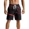 Pantaloncini Casual da Uomo con Elemento Fulmine Oscuro Naturale Europeo e Americano Pantaloni da Spiaggia