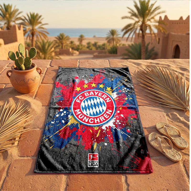 Asciugamano da Spiaggia in Microfibra con Stampa Bayern Monaco Asciugatura Rapida Assorbente Grande Asciugamano per Spiaggia Nuoto Viaggio