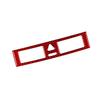 Red Carbon Fiber Warning Light Frame Cover Trim For Mercedes-Benz W203 2005-2007