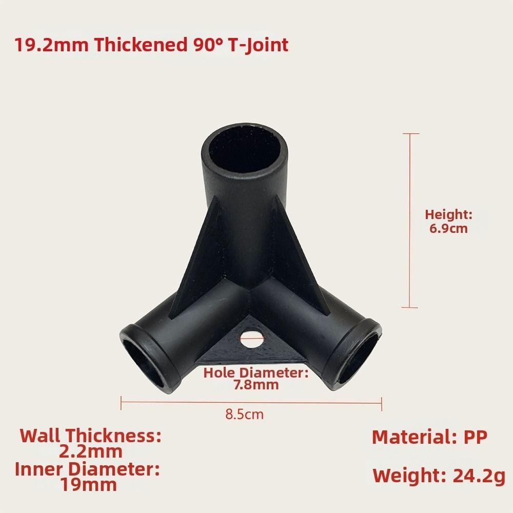 5pcs Black&White DIY Shelf Water Tube Joint Elbow Straight Joint Four Way Connector