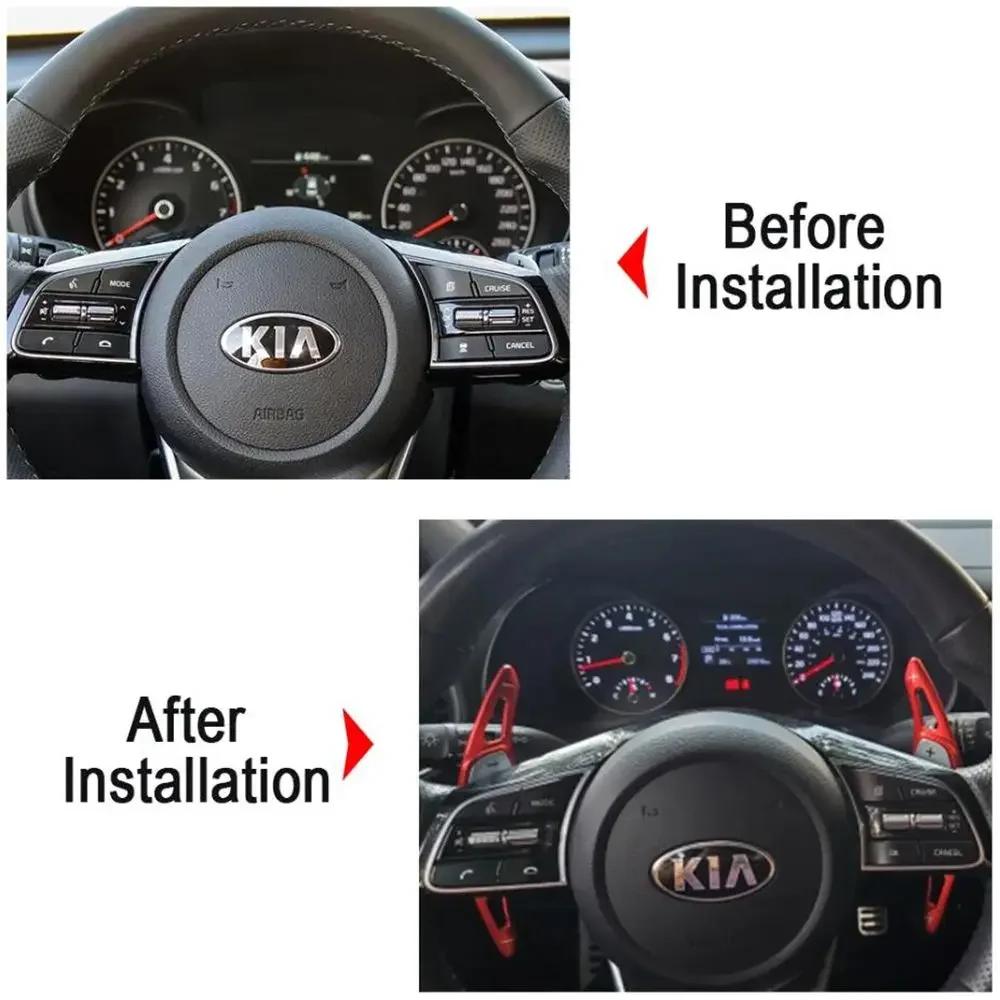 Car Steering Wheel Extension Shifter Sticker For Kia Sorento 4 Um Mq4 Gt-Line X-Line Plug-In Hybrid - Shift Paddles