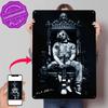 Kurt Cobain D Geprägte Textur Poster Personalisierte Wandkunst Retro Metallblechschilder für Innenzubehör Garagendekorationen