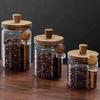 High Borosilicate Glass Storage Jar with Lid and Spoon for Grains, Cereals, Coffee, and Tea