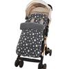 Footmuff for Stroller, Warm, Cold Protection, Autumn/Winter, Envelope Style Sleeping Bag, Warm, Soft, Star Pattern, Windproof, Swaddle, Baby Cuddle, M